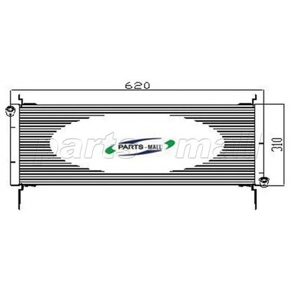 Photo Condenser, air conditioning PARTS-MALL PXNCX027G