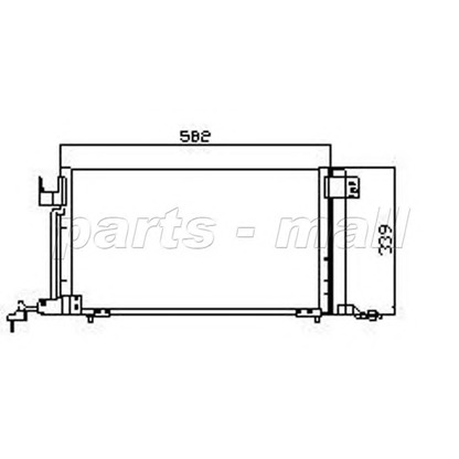 Photo Condenser, air conditioning PARTS-MALL PXNCX052L