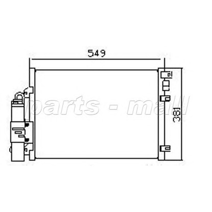 Foto Kondensator, Klimaanlage PARTS-MALL PXNCX059Y