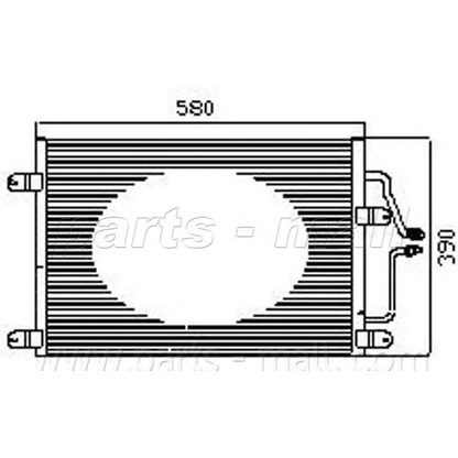 Фото Конденсатор, кондиционер PARTS-MALL PXNCX064Y