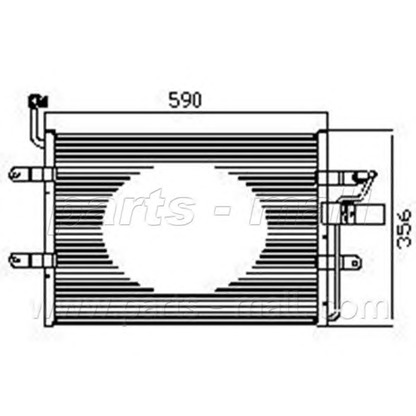 Photo Condenser, air conditioning PARTS-MALL PXNCX069X