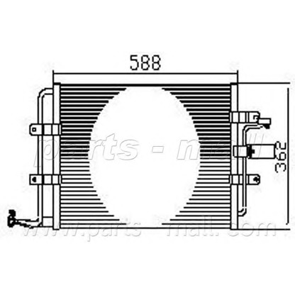 Photo Condenser, air conditioning PARTS-MALL PXNCX075T