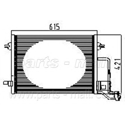 Photo Condenser, air conditioning PARTS-MALL PXNCX076T