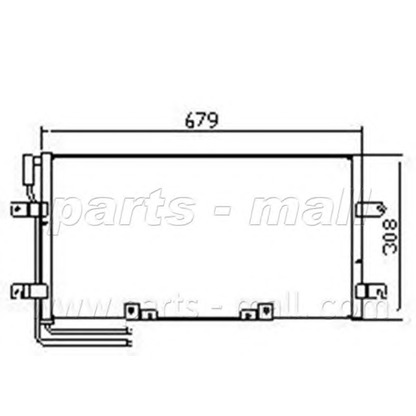 Foto Condensador, aire acondicionado PARTS-MALL PXNCX079T