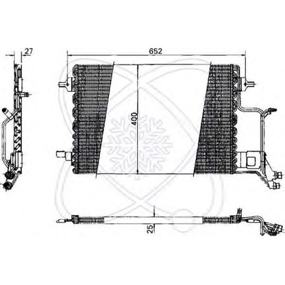 Фото Конденсатор, кондиционер ELECTRO AUTO 30B0032