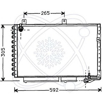 Photo Condenser, air conditioning ELECTRO AUTO 30B0037