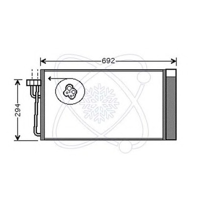 Фото Конденсатор, кондиционер ELECTRO AUTO 30E0027