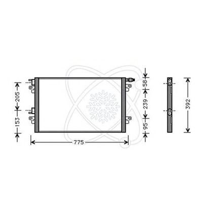 Photo Condenser, air conditioning ELECTRO AUTO 30R0053