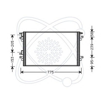 Photo Condenser, air conditioning ELECTRO AUTO 30R0065