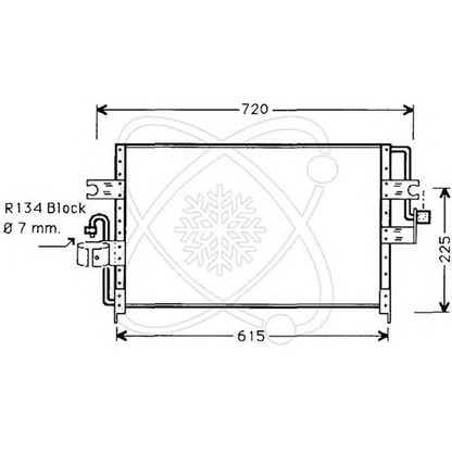 Photo Condenser, air conditioning ELECTRO AUTO 30W0020