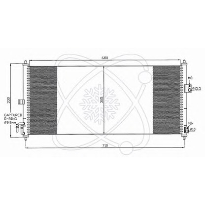 Photo Condenser, air conditioning ELECTRO AUTO 30W0034