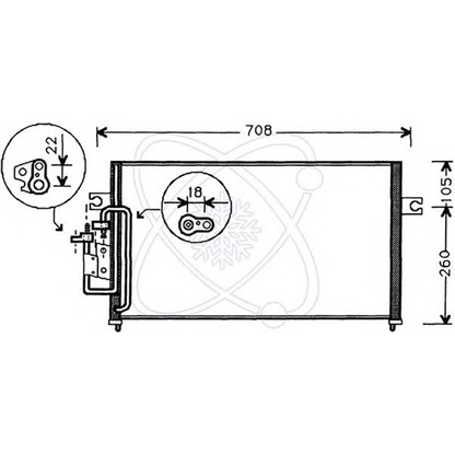 Photo Condenseur, climatisation ELECTRO AUTO 30Y0006