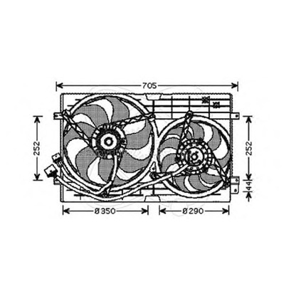 Foto Ventilador, refrigeración del motor ELECTRO AUTO 32VB006