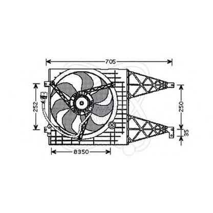 Foto Ventola, Raffreddamento motore ELECTRO AUTO 32VB009