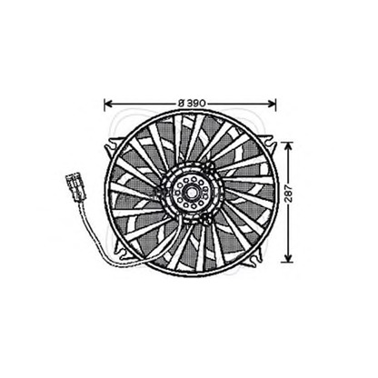 Zdjęcie Wentylator, chłodzenie silnika ELECTRO AUTO 32VC003