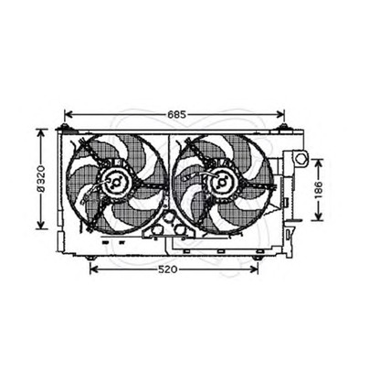 Foto Ventola, Raffreddamento motore ELECTRO AUTO 32VC010