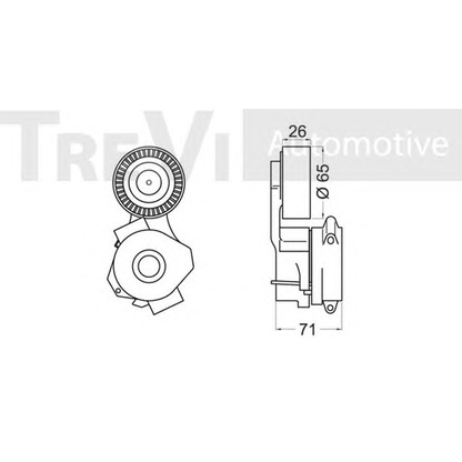 Foto Tendicinghia, Cinghia Poly-V TREVI AUTOMOTIVE TA1934