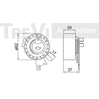 Фото Натяжной ролик, ремень ГРМ TREVI AUTOMOTIVE TD1722