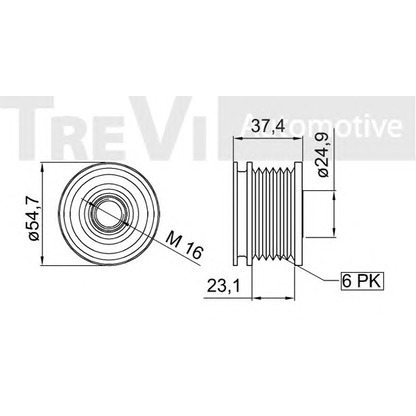 Photo Poulie roue libre, alternateur TREVI AUTOMOTIVE AP1155