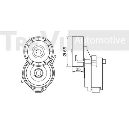 Photo Belt Tensioner, v-ribbed belt TREVI AUTOMOTIVE TA1983