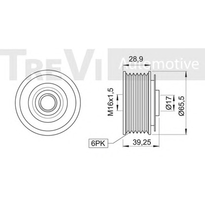 Foto Dispositivo ruota libera alternatore TREVI AUTOMOTIVE AP1081