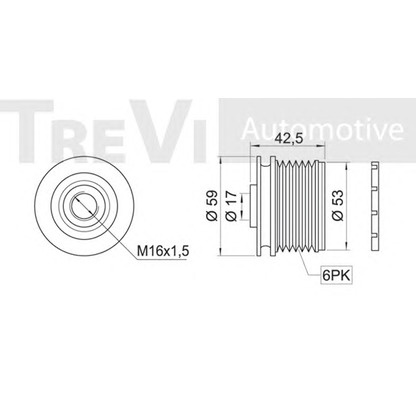 Foto Rueda libre alternador TREVI AUTOMOTIVE AP1087