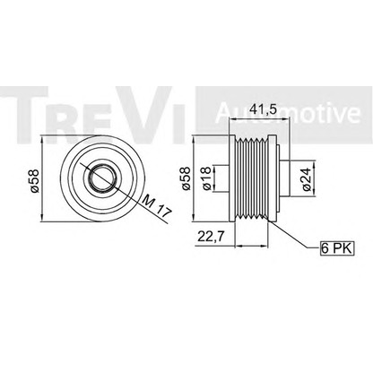 Foto Dispositivo ruota libera alternatore TREVI AUTOMOTIVE AP1092