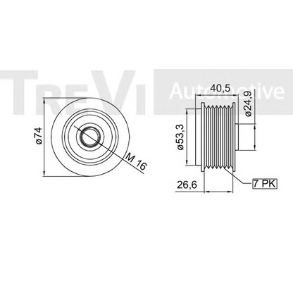 Photo Alternator Freewheel Clutch TREVI AUTOMOTIVE AP1113