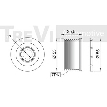 Photo Poulie roue libre, alternateur TREVI AUTOMOTIVE AP1114