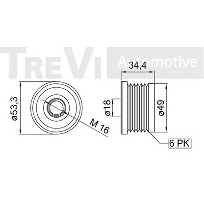 Foto Dispositivo ruota libera alternatore TREVI AUTOMOTIVE AP1117