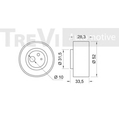 Foto Spannrolle, Zahnriemen TREVI AUTOMOTIVE TD1606