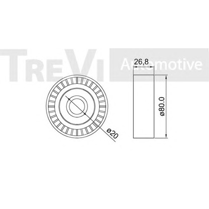 Foto Polea inversión/guía, correa poli V TREVI AUTOMOTIVE TA1152