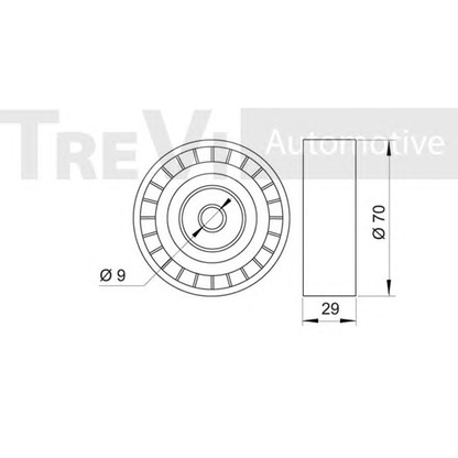 Foto Galoppino/Guidacinghia, Cinghia Poly-V TREVI AUTOMOTIVE TA1562