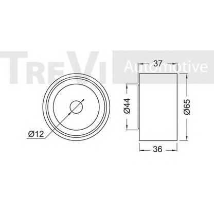 Foto Polea inversión/guía, correa distribución TREVI AUTOMOTIVE TD1242