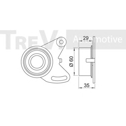 Foto Spannrolle, Zahnriemen TREVI AUTOMOTIVE TD1364