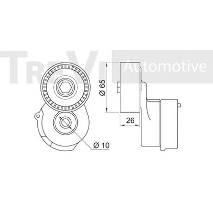 Foto Tensor de correa, correa poli V TREVI AUTOMOTIVE TA1779