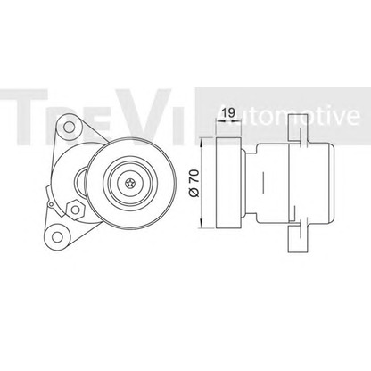 Фото Натяжная планка, поликлиновой ремень TREVI AUTOMOTIVE TA1269