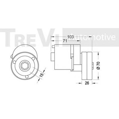 Foto Riemenspanner, Keilrippenriemen TREVI AUTOMOTIVE TA1519