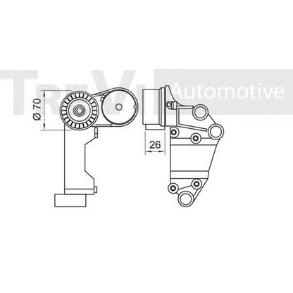 Foto Riemenspanner, Keilrippenriemen TREVI AUTOMOTIVE TA1569