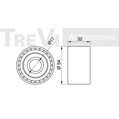 Zdjęcie Rolka kierunkowa / prowadząca, pasek rozrządu TREVI AUTOMOTIVE TD1336