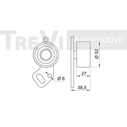 Foto Spannrolle, Zahnriemen TREVI AUTOMOTIVE TD1252