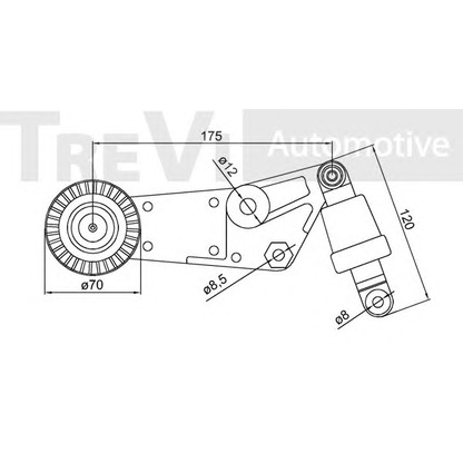 Zdjęcie Napinacz paska klinowego wielorowkowego TREVI AUTOMOTIVE TA1652