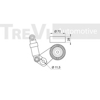 Фото Натяжитель ремня, клиновой зубча TREVI AUTOMOTIVE TA1760