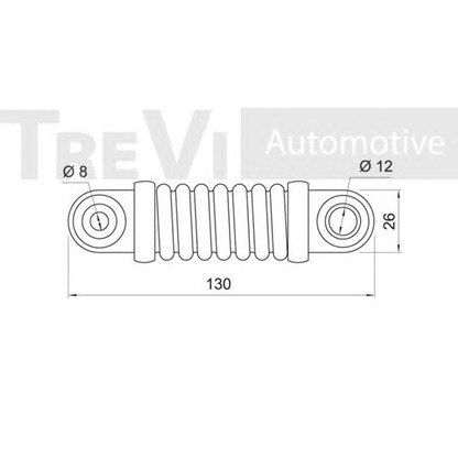 Photo Vibration Damper, v-ribbed belt TREVI AUTOMOTIVE TA1249