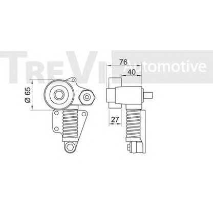 Foto Riemenspanner, Keilrippenriemen TREVI AUTOMOTIVE TA1202