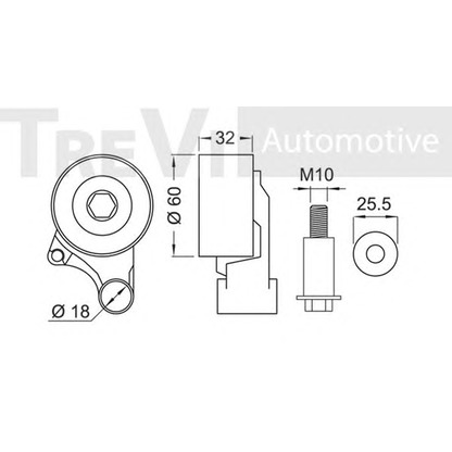 Foto Spannrolle, Zahnriemen TREVI AUTOMOTIVE TD1649