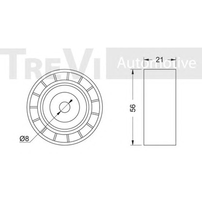 Photo Deflection/Guide Pulley, v-ribbed belt TREVI AUTOMOTIVE TA1288