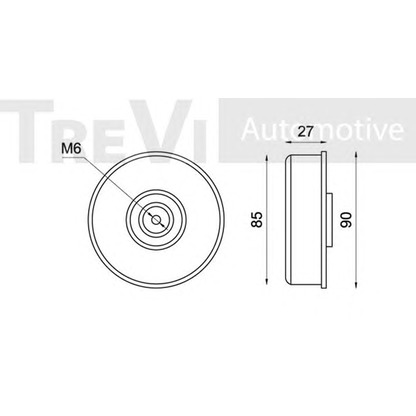 Foto Umlenk-/Führungsrolle, Keilrippenriemen TREVI AUTOMOTIVE TA1487