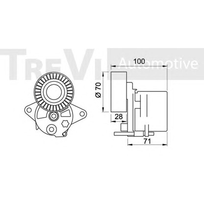 Foto Tensor de correa, correa poli V TREVI AUTOMOTIVE TA1341