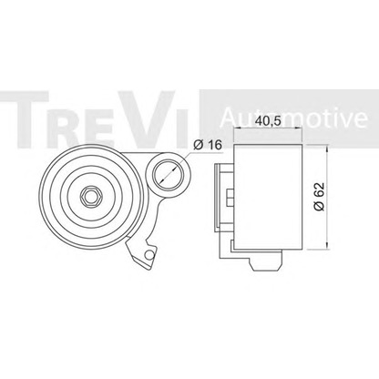 Foto Rullo tenditore, Cinghia dentata TREVI AUTOMOTIVE TD1406